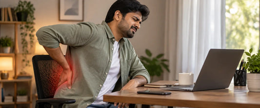 Indian men suffering from Back Pain